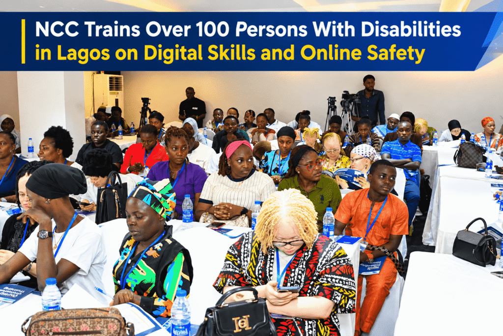 Participants at the NCC digital citizenship training for Persons with Disabilities in Lagos