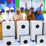 Speaker Tajudeen Abbas during the unveiling of solar energy and constituency projects in Zaria