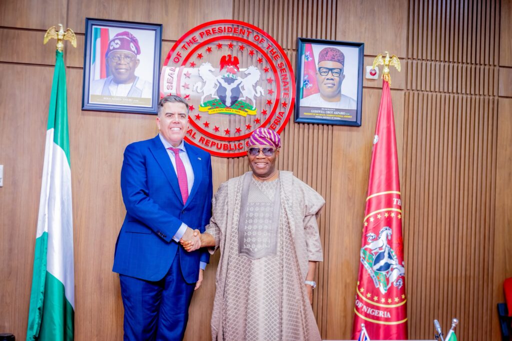 Senate President Godswill Akpabio receives Australian House Speaker Milton Dick at Nigeria’s National Assembly
