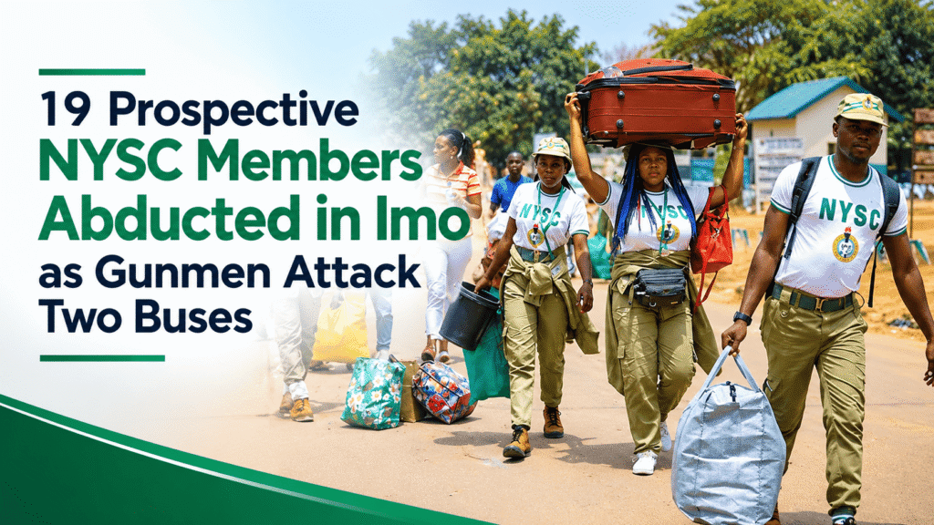 Prospective NYSC members travelling in buses attacked along the Owerri-Onitsha Road in Imo State