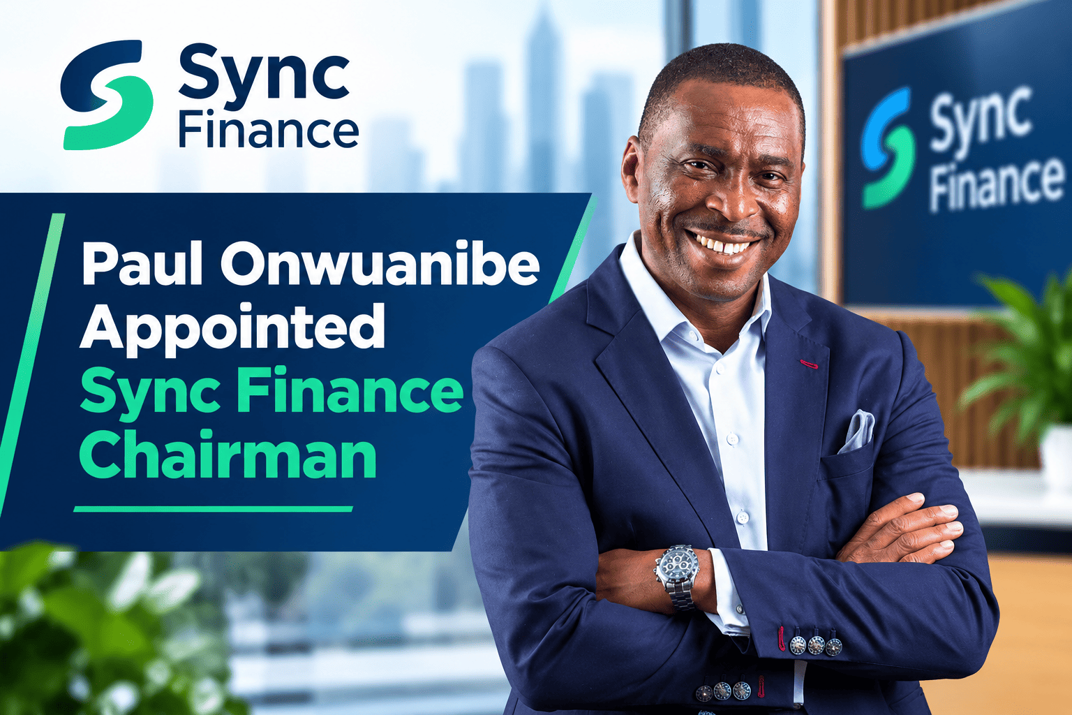 Paul Onwuanibe Named Sync Finance Chairman as Company Targets Next Growth Phase